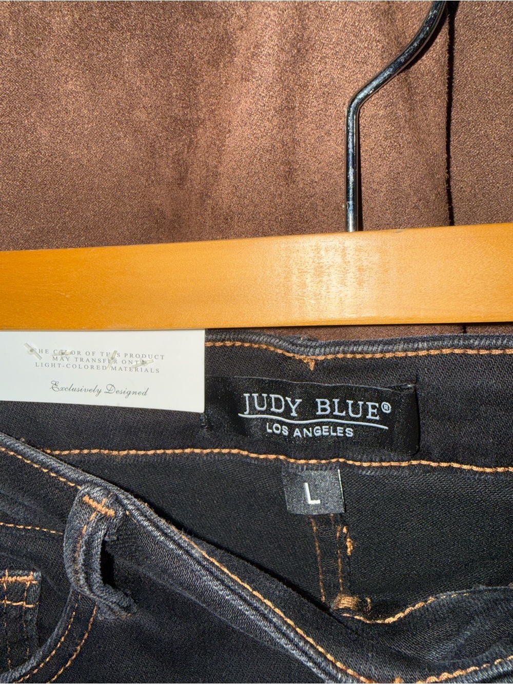 Judy Blue Washed Black High-Rise Denim Shorts with Frayed Hem - Picture 5 of 6